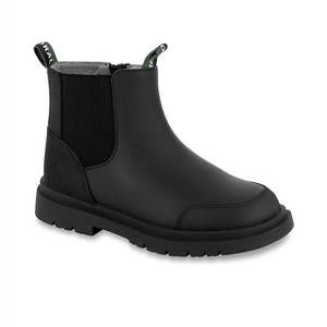 NEW MAYORAL kid's leather chelsea biker boot in black